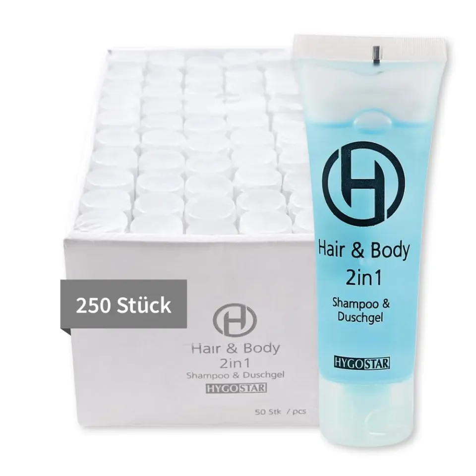 Hygostar Hair & Body 2in1 Shampoo-Duschgel Tube 30ml 250 Stück