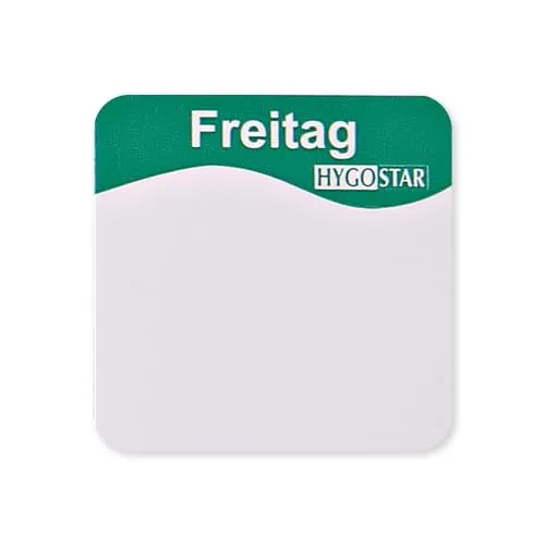 Franz Mensch Hygostar Tagesetiketten Freitag 25x25mm 12 Rollen