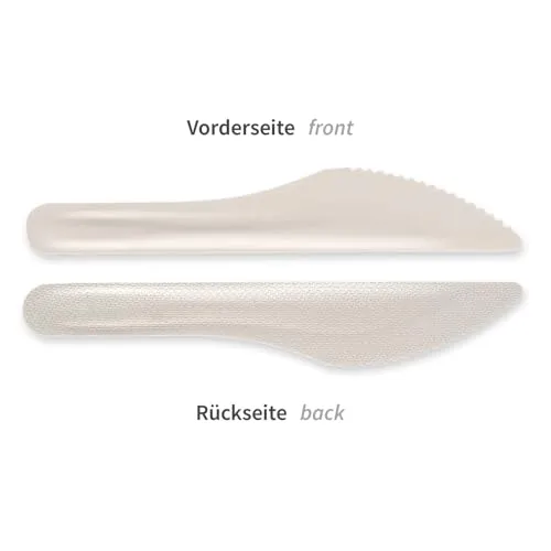 NatureStar Messer Zuckerrohr 16 cm 1000 Stück weiß