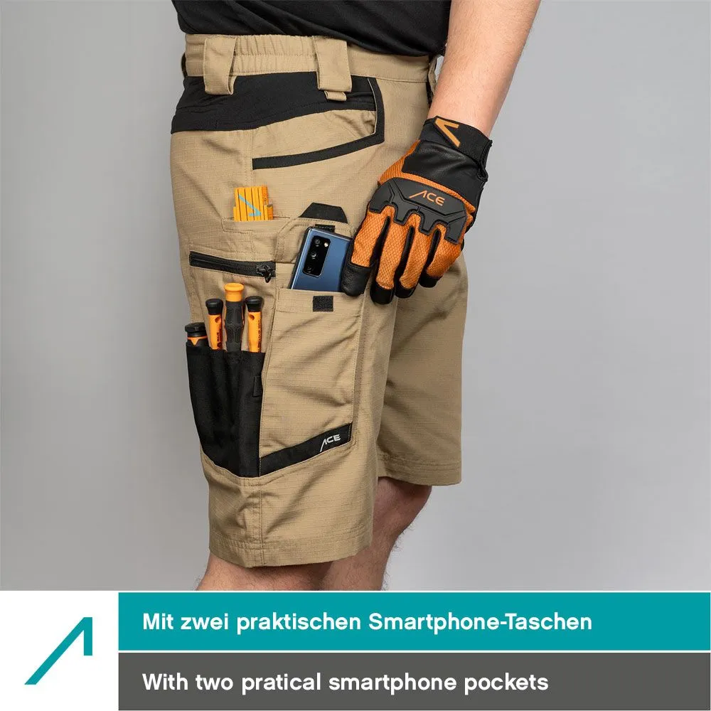 ACE Constructor Arbeitsshorts Herren Schwarz 52 Ripstop