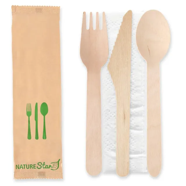 Franz Mensch NatureStar Bestecksets Triple Holz 500 Sets FSC