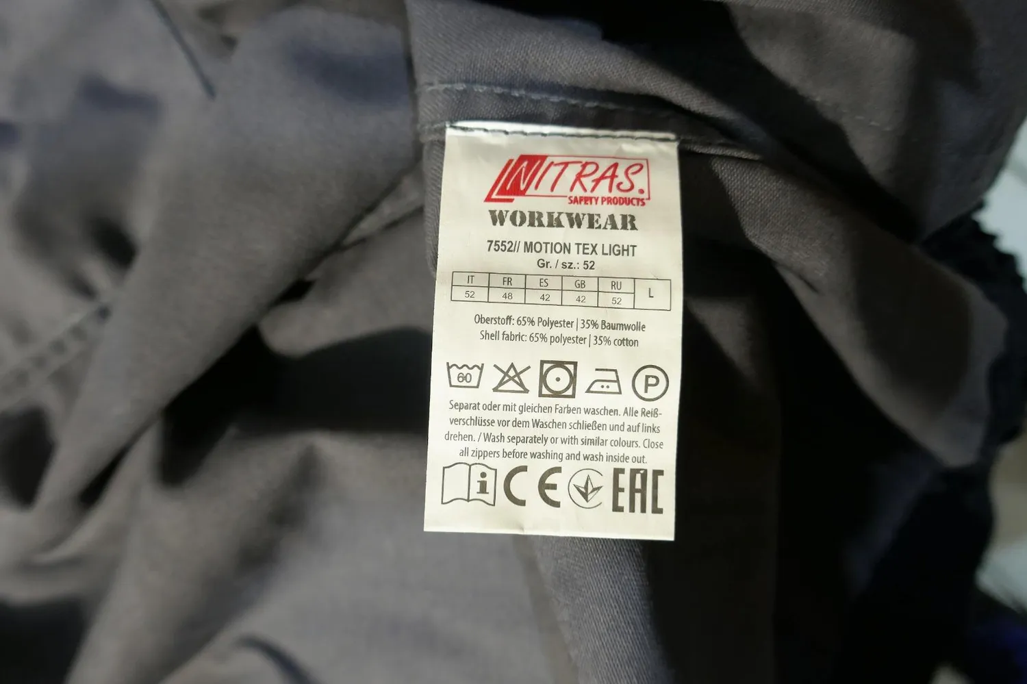 Nitras Motion Tex Light Arbeitsjacke atmungsaktiv