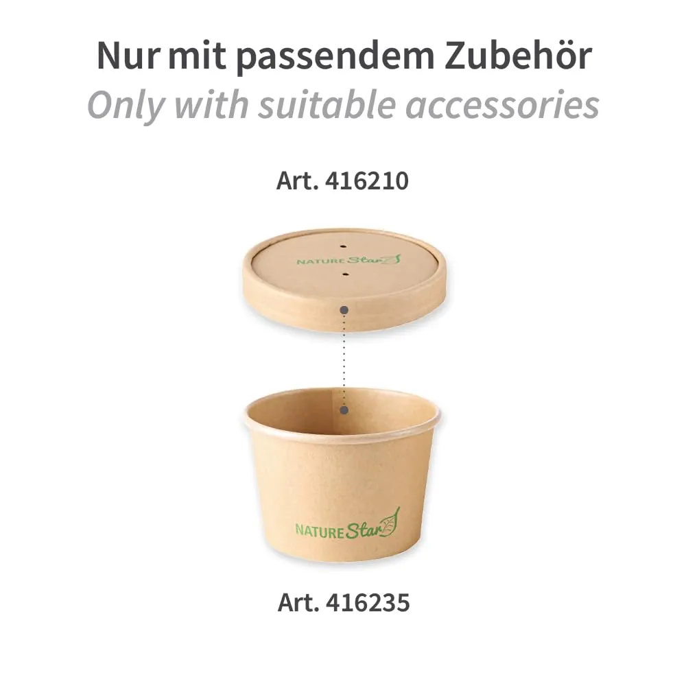 NatureStar Minestrone Suppenbecher 500 Stück 200 ml kompostierbar