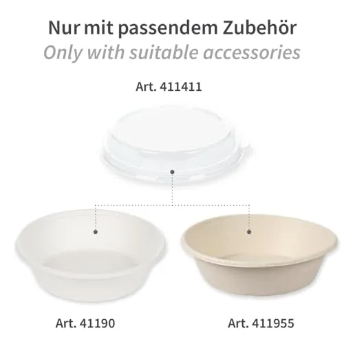 NatureStar Deckel Rondo rPET 20,3 cm 480 Stück transparent
