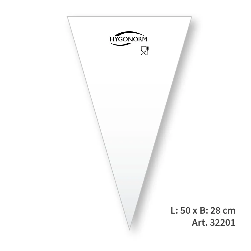 Hygonorm Spritzbeutel LDPE 50 cm 1000 Stück transparent