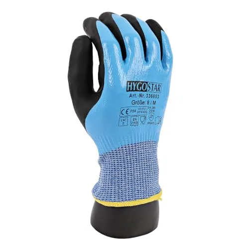 Hygostar Cut Allfood Nitril Schnittschutzhandschuhe 24 Stück 8/M