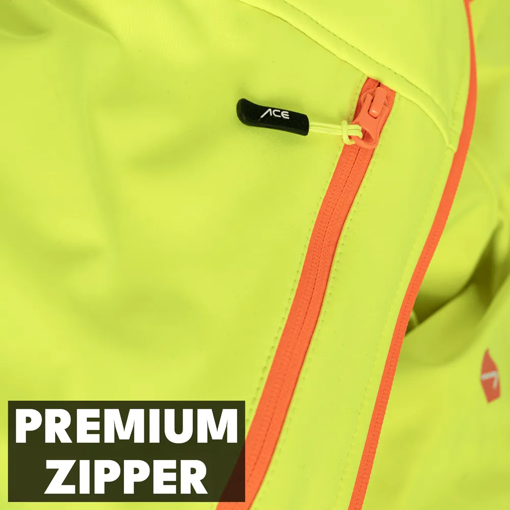 ACE Neon Lite Softshell Warnjacke Herren Klasse 3