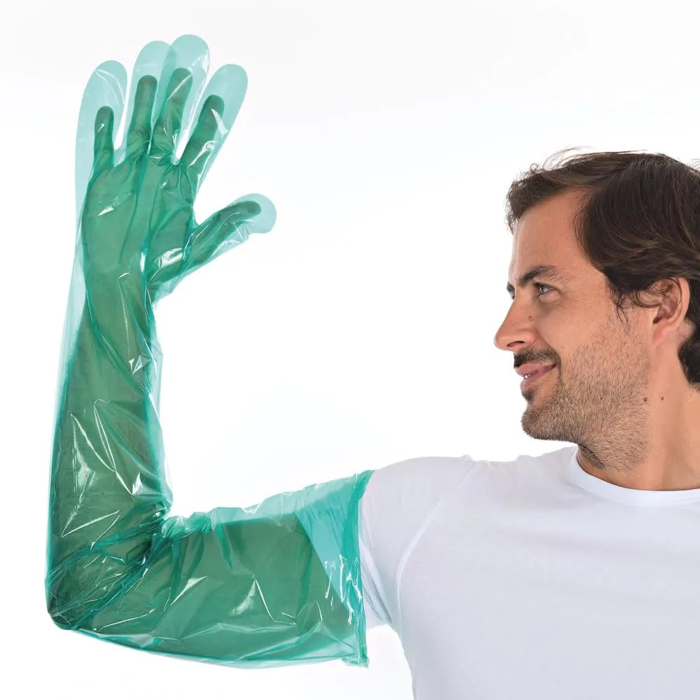 Hygostar Softline Long LDPE-Handschuhe grün 90 cm 2000 Stück