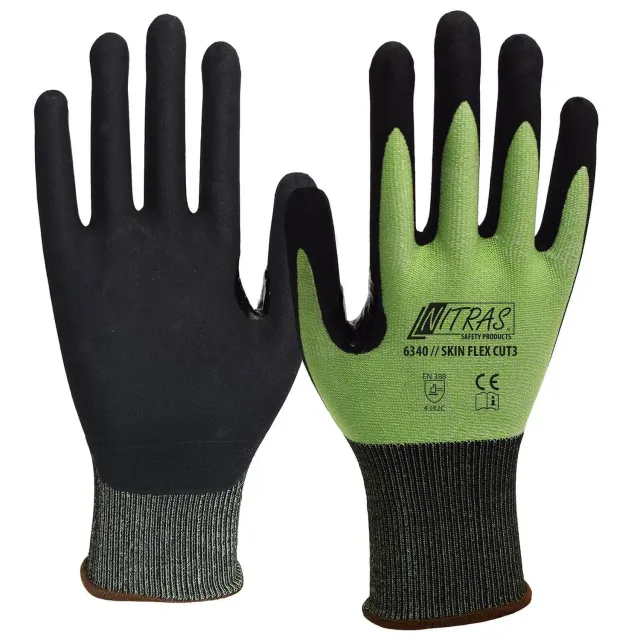 Nitras 6340 Skin Flex Cut Schnittschutzhandschuhe 10 Paar Gr. 11