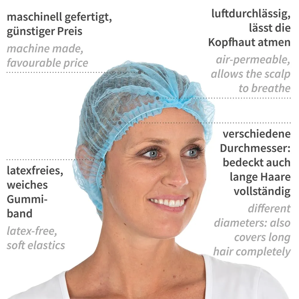 Franz Mensch Hygonorm Klipphauben Light blau ø50cm 1000 Stk PP