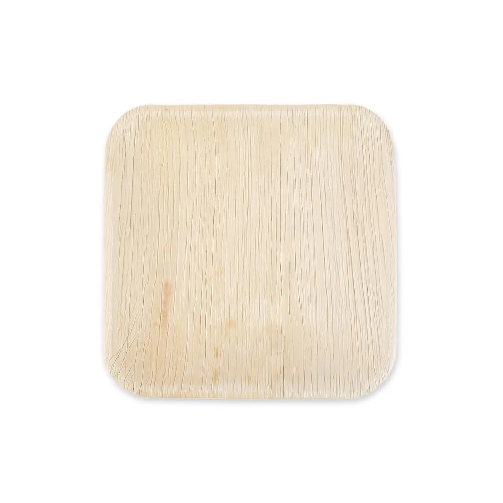 NatureStar Teller quadratisch Palmblatt 20x20 cm 100 Stück fettabweisend