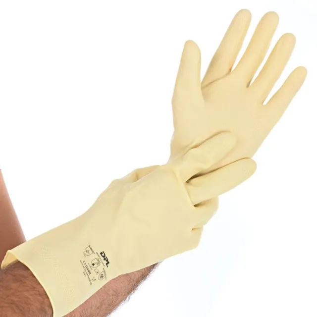 Hygostar Satin Chemikalienschutzhandschuhe natur 10/XL 2 Stück