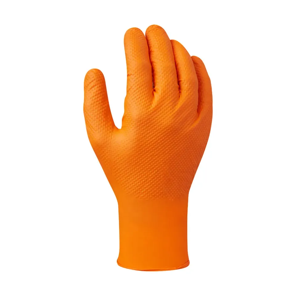 TraffiGlove TD07 X-Dura Einweghandschuhe orange 50 Stk Diamantgriff