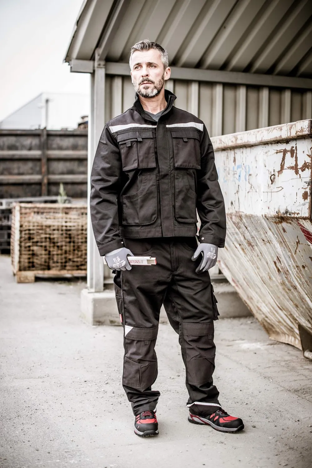 Nitras Motion Tex Plus Cargohose grau 52 Comfort-Fit robust