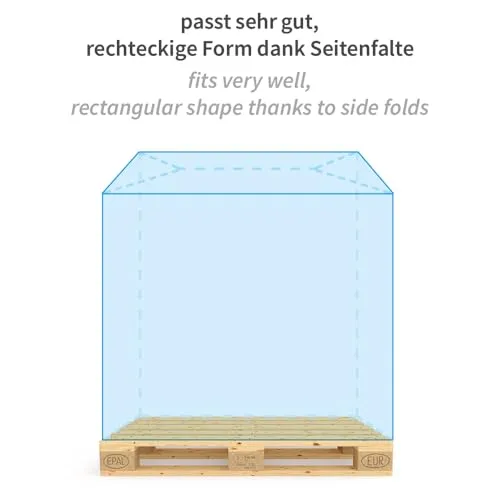 Hygostar Palettenhauben blau 130x200cm 30 Stück 36my