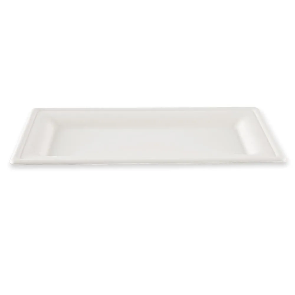 NatureStar Zuckerrohr Teller rechteckig 26x13cm 1000 Stück