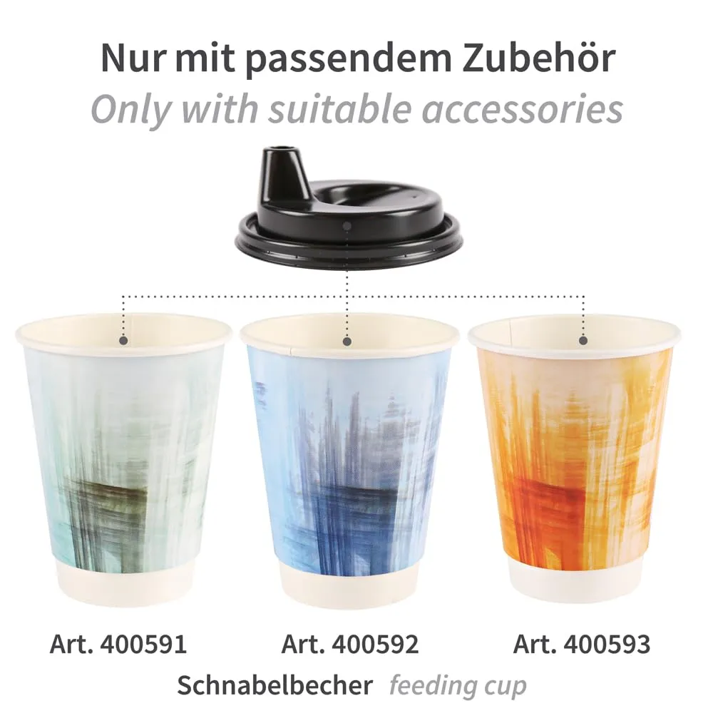 Hygostar Schnabeldeckel PP schwarz 0,3l 1000 Stück Trinkhilfe