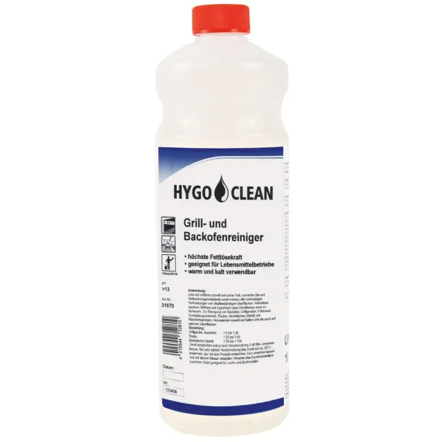 Hygoclean Grill- Backofenreiniger Fettreiniger 12x1 Liter