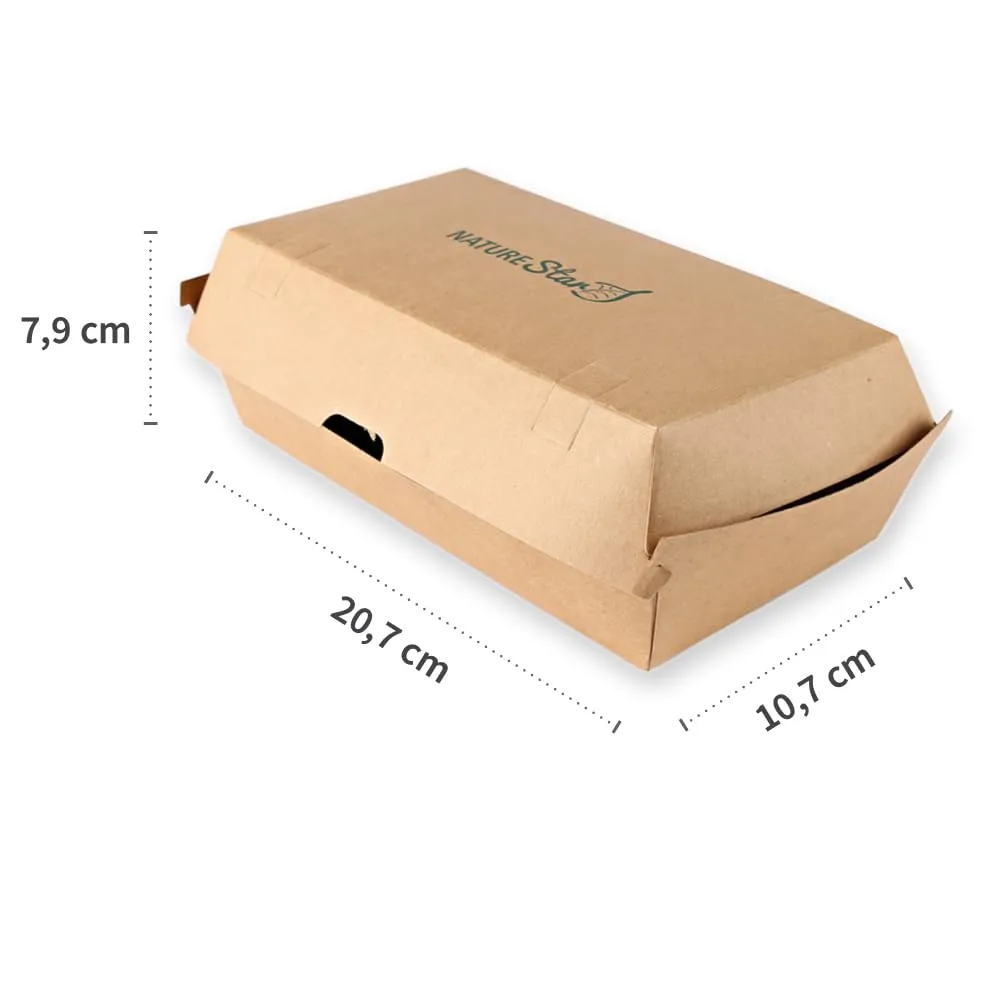 NatureStar Club Sandwichboxen 200 Stück kompostierbar