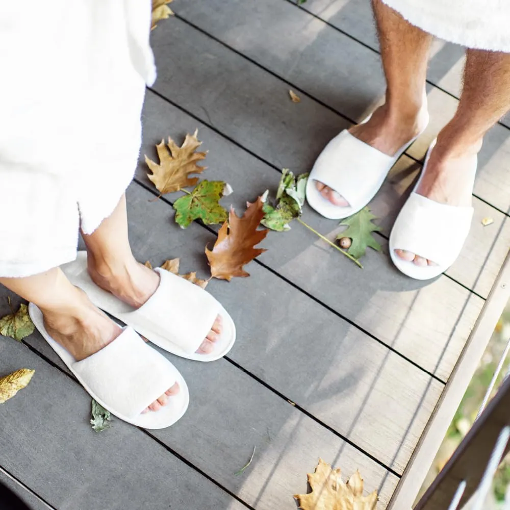 Franz Mensch Hygonorm Slipper Classic Hotelslipper 200er weiß offen