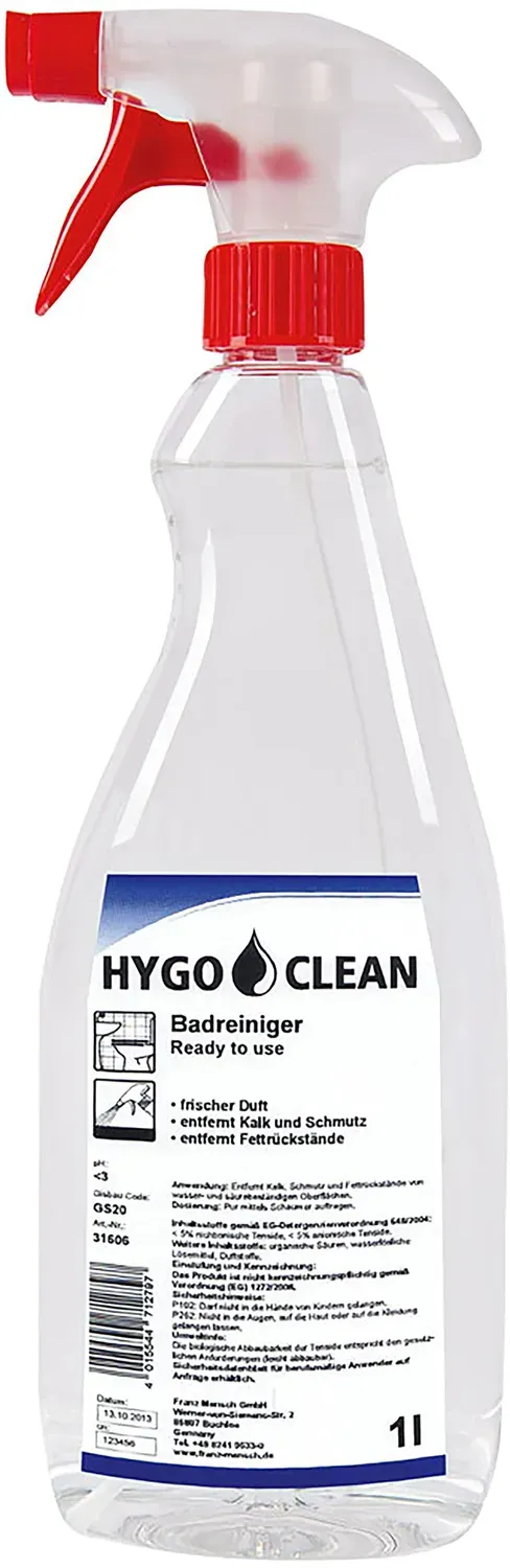 Hygoclean Ready to use Badreiniger 1l pH 3