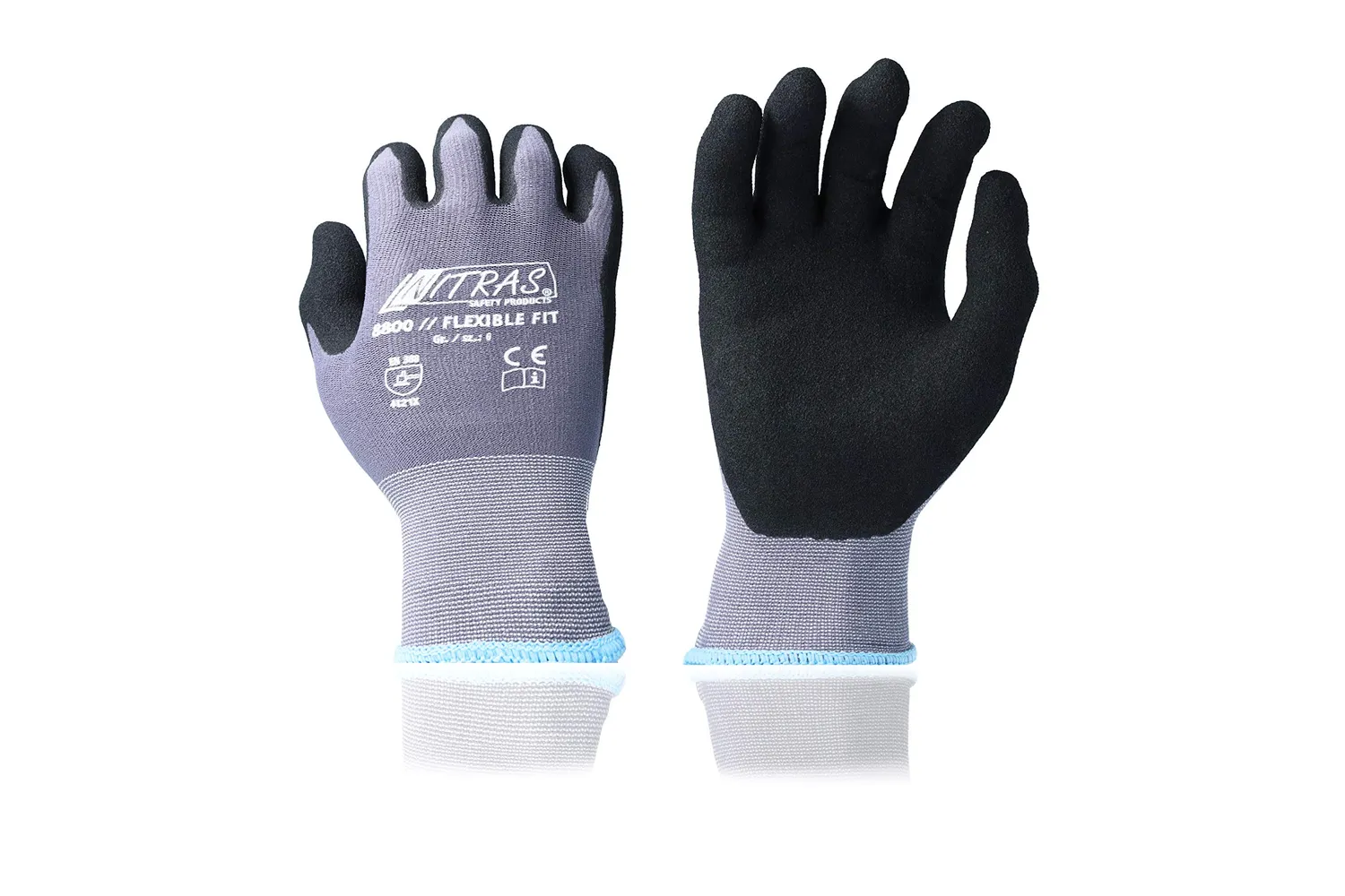 Nitras 8800 Flexible Fit Handschuhe Gr.9, 12 Paar, Grip
