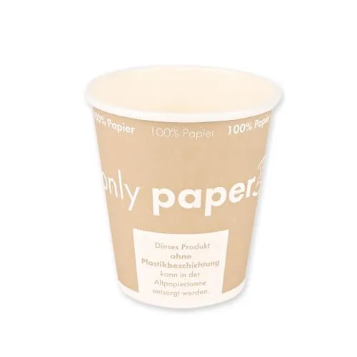 Franz Mensch NatureStar Only Paper Becher 250ml 1000 Stück plastikfrei