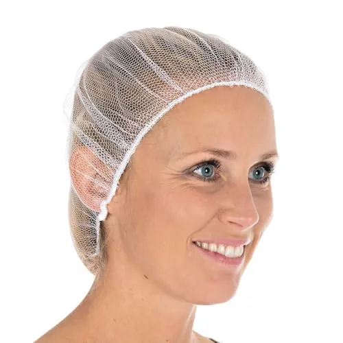 Hygostar Baretthauben Honeycomb Nylon weiß 1000 Stück