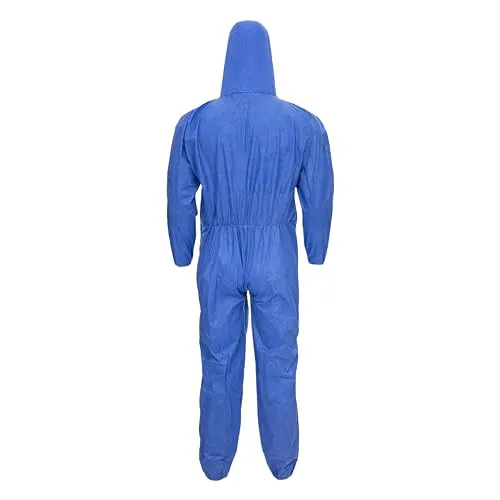 Nitras Basic PP-Einwegoverall blau L 10 Stück 40g atmungsaktiv