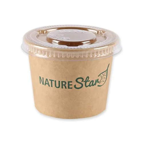 NatureStar Dip Deckel rPET 6,2 cm 2000 Stück transparent