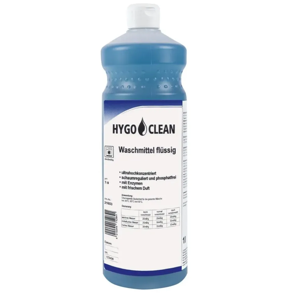 Hygoclean Waschmittel flüssig hochkonzentriert 12x1 Liter