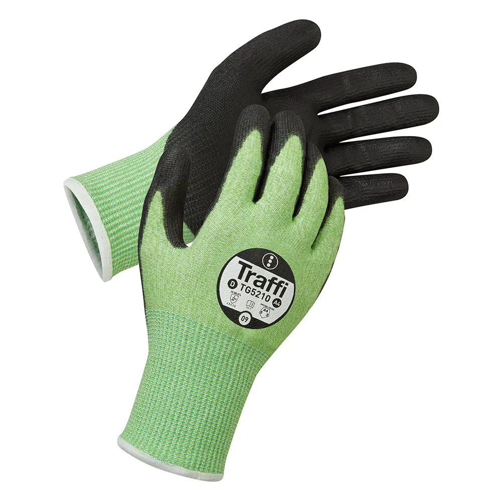TraffiGlove TG5210 Arbeitshandschuh PU Schnittschutz D