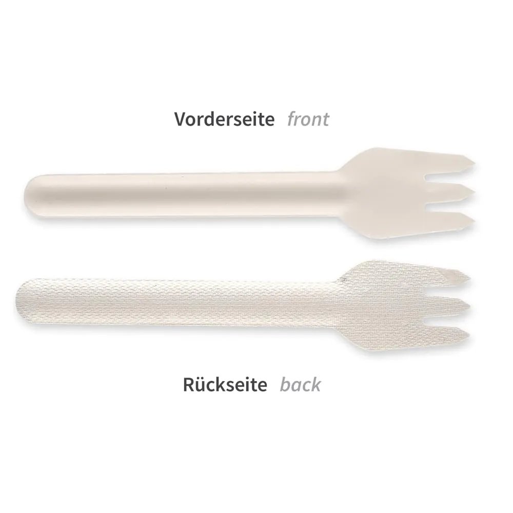 NatureStar Gabeln Zuckerrohr 15,5 cm 1000 Stück weiß