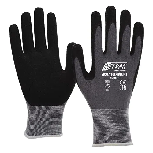 Nitras 8800 Flexible Fit Arbeitshandschuhe 3 Paar Gr.9