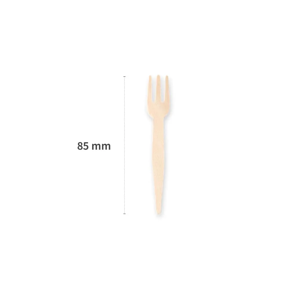 NatureStar Pommes-Pieker Dreizack Holz 8,5cm 1000 Stück FSC