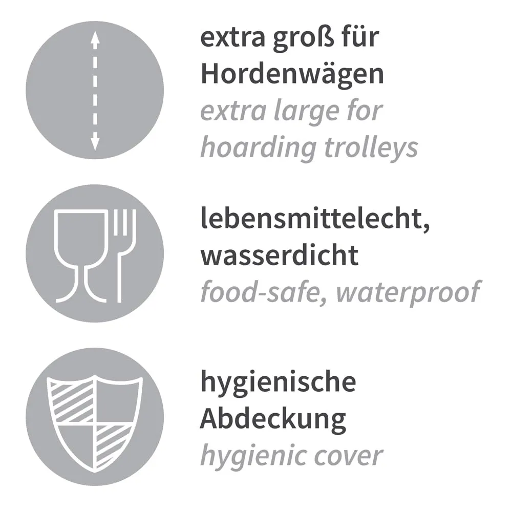 Hygostar Abdeckhaube 190x65cm transparent 100 Stück wasserdicht