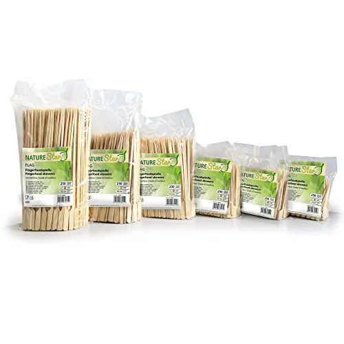 NatureStar Flag Fingerfood-Spieße Bambus 7cm 10000 Stück