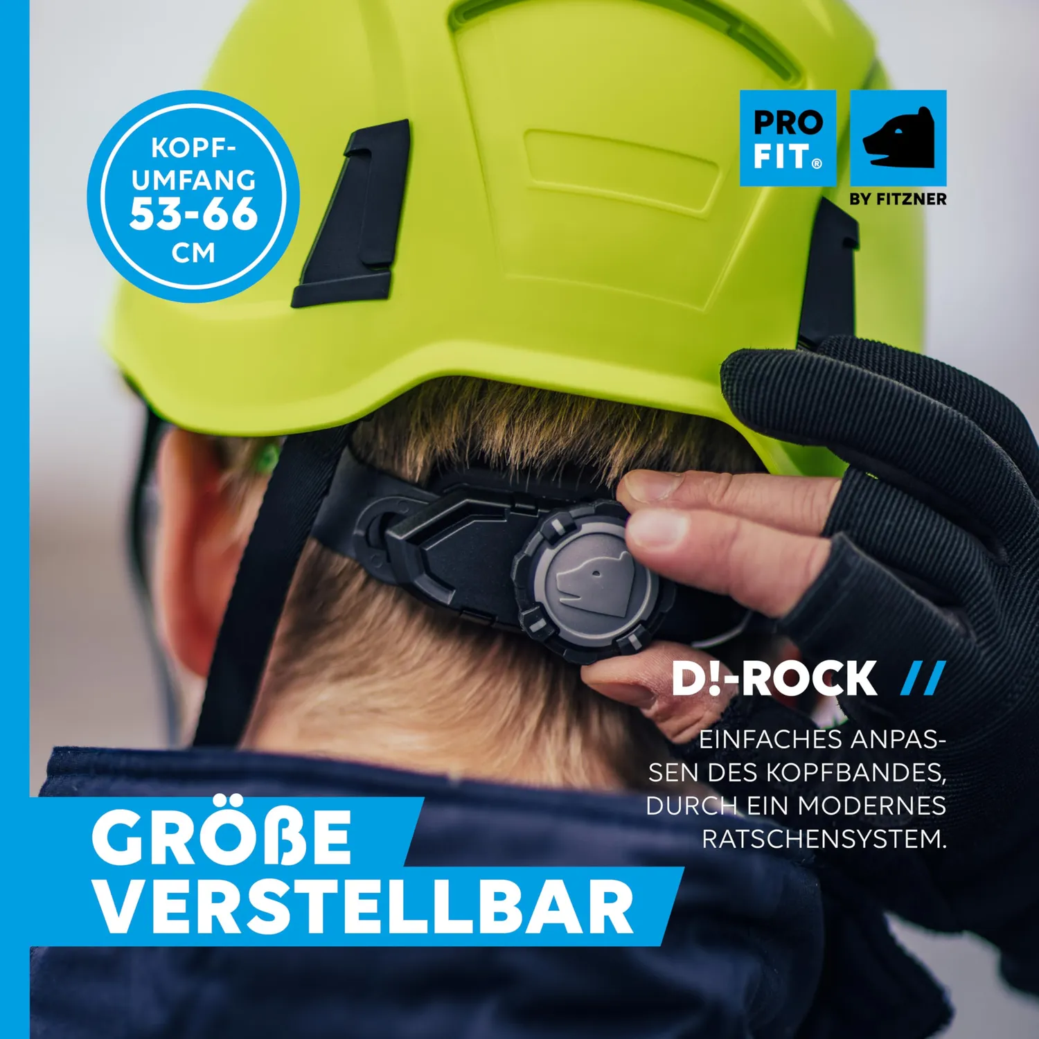 ProFit D!-Rock Schutzhelm Anthrazit belüftet