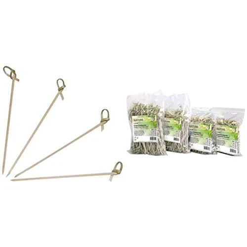 NatureStar Loop Fingerfood-Spieße Bambus 12cm natur