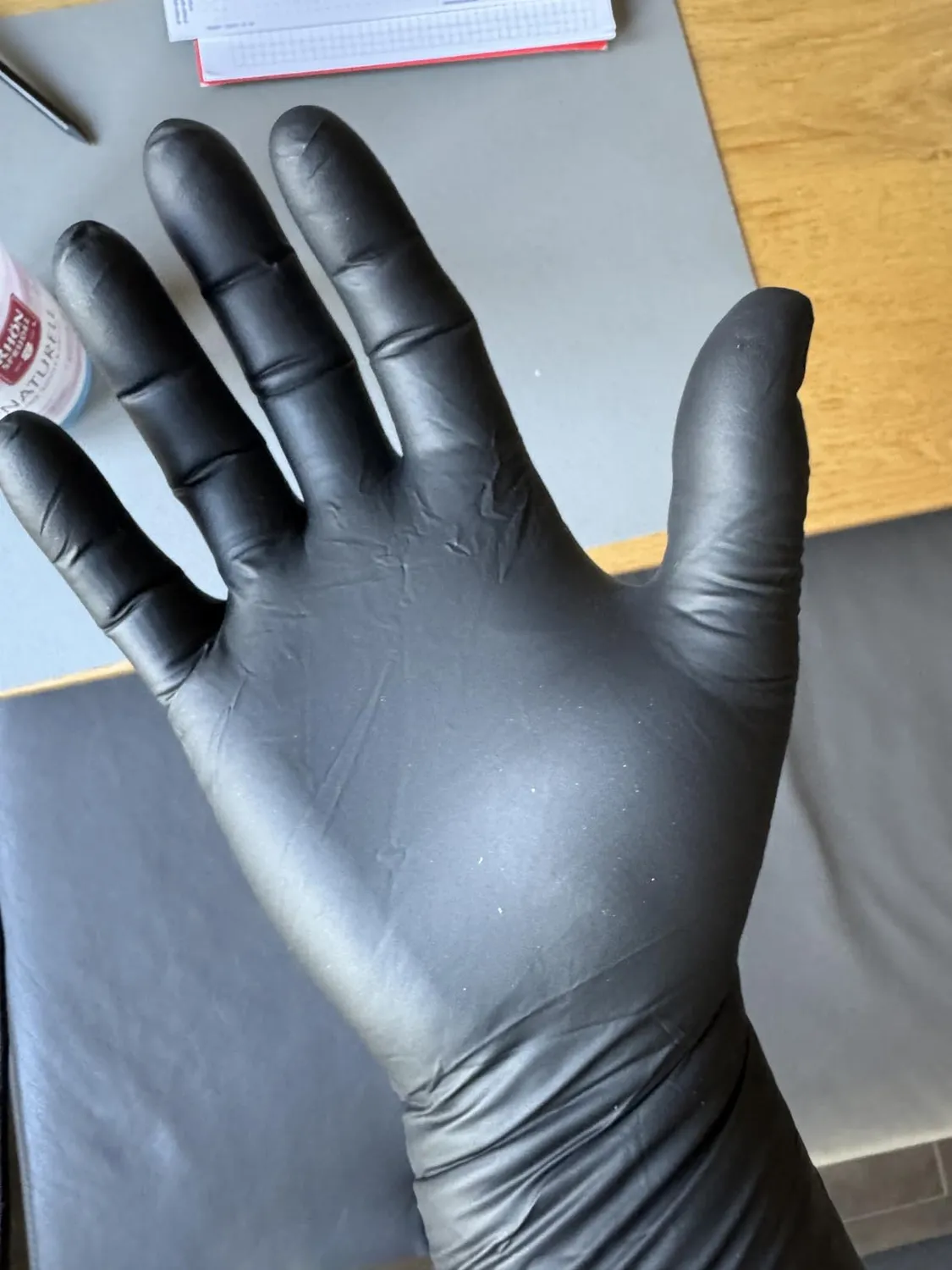 Hygostar Safe Long Nitrilhandschuhe Weiß 8/M, 100 Stück, 30 cm