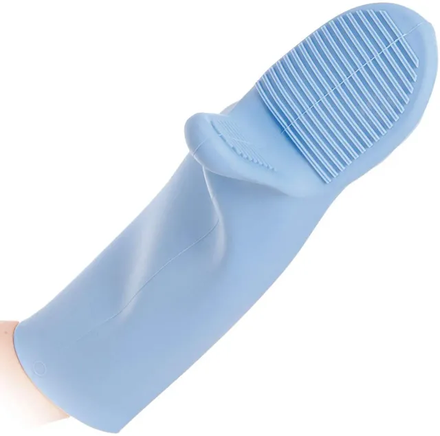 Hygostar Shark Ofenhandschuh Silikon hellblau 44 cm