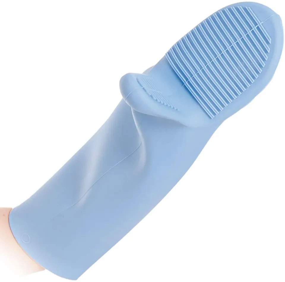 Hygostar Shark Ofenhandschuh Silikon hellblau 44 cm