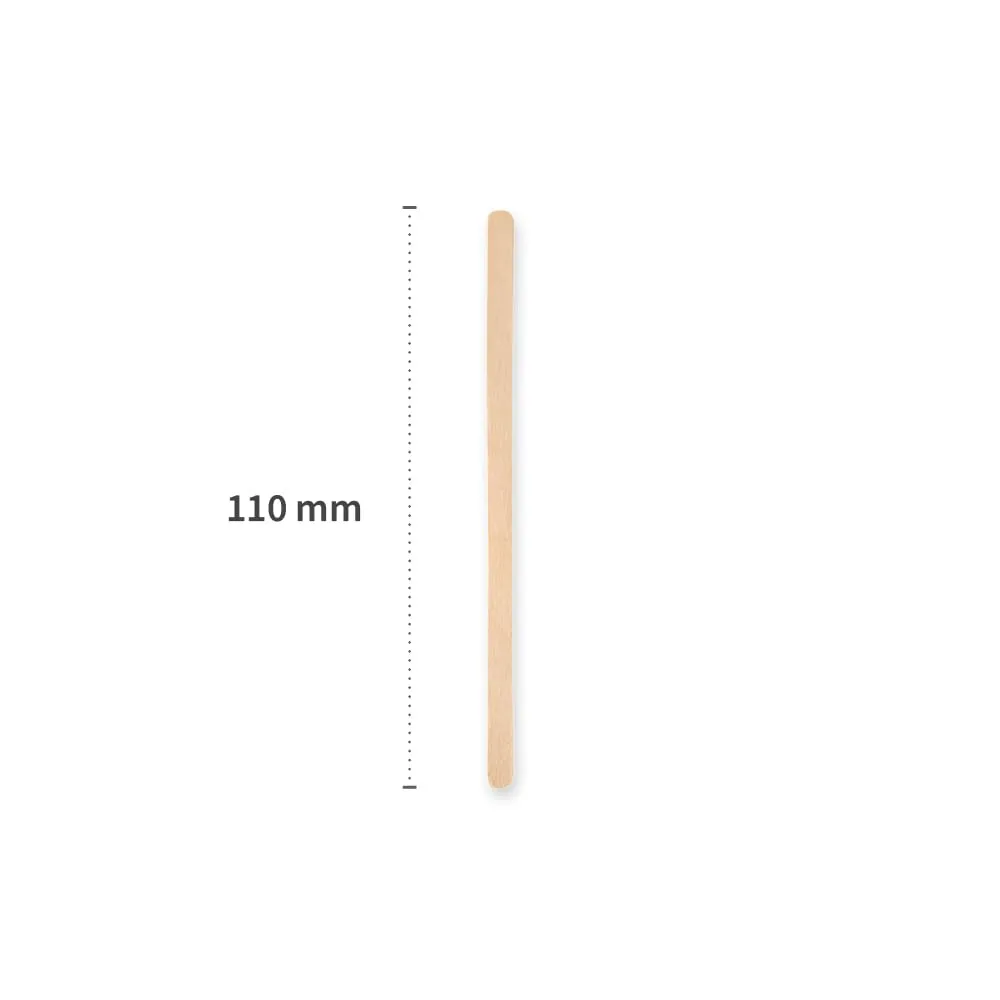 NatureStar Rührstäbchen Holz 110 mm 10000 Stück wachsbeschichtet