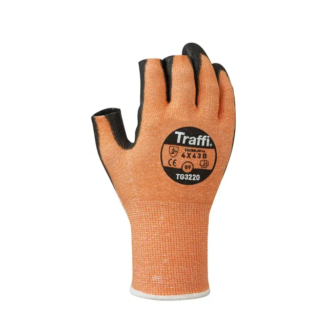 TraffiGlove TG3220 PU-Montagehandschuh Schnittschutz B 3 Finger Frei