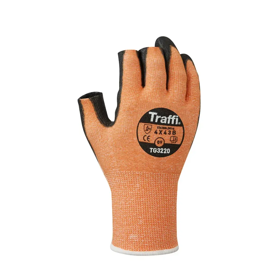 TraffiGlove TG3220 PU-Montagehandschuh Schnittschutz B 3 Finger Frei