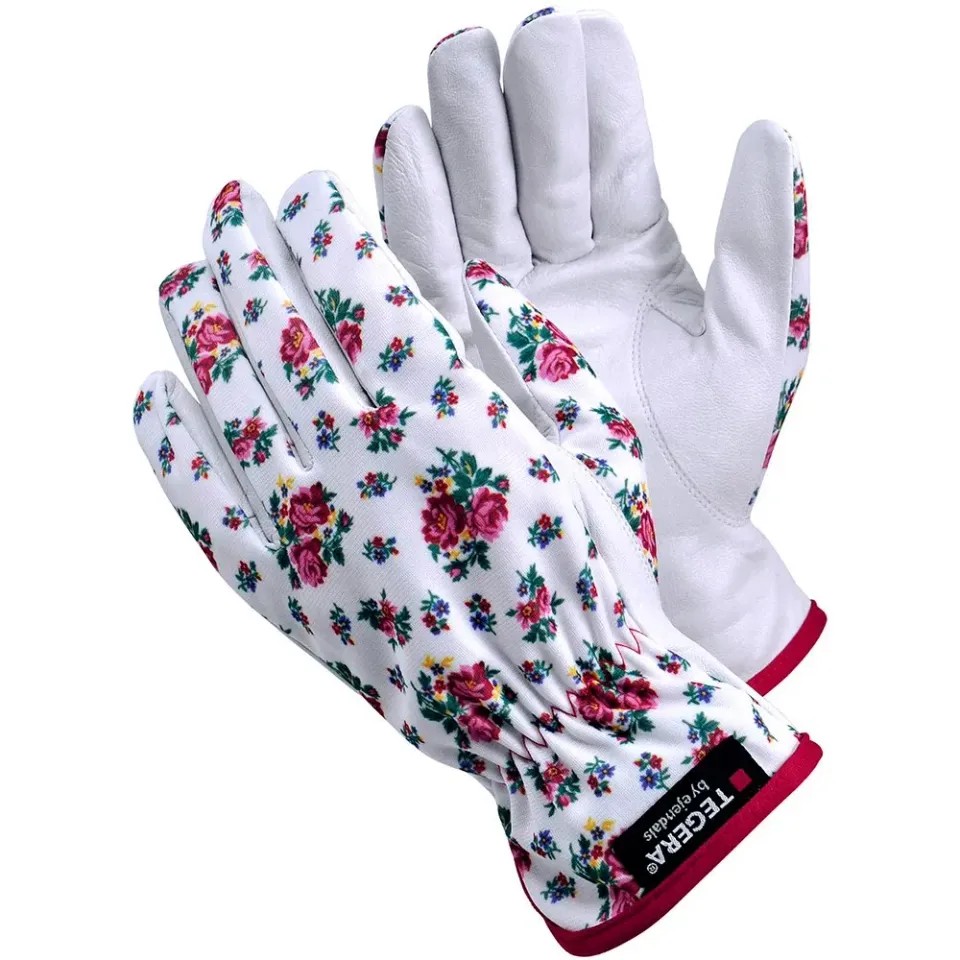 Tegera 90014 Lederhandschuh Größe 7 rot-weiß