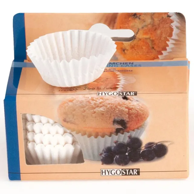 Franz Mensch Hygostar Muffinförmchen Papier weiß Ø3,5 cm 2400 Stk