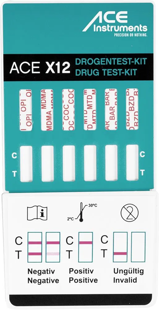 ACE X6 Drogentest Urin 10 Stück 6 Drogen