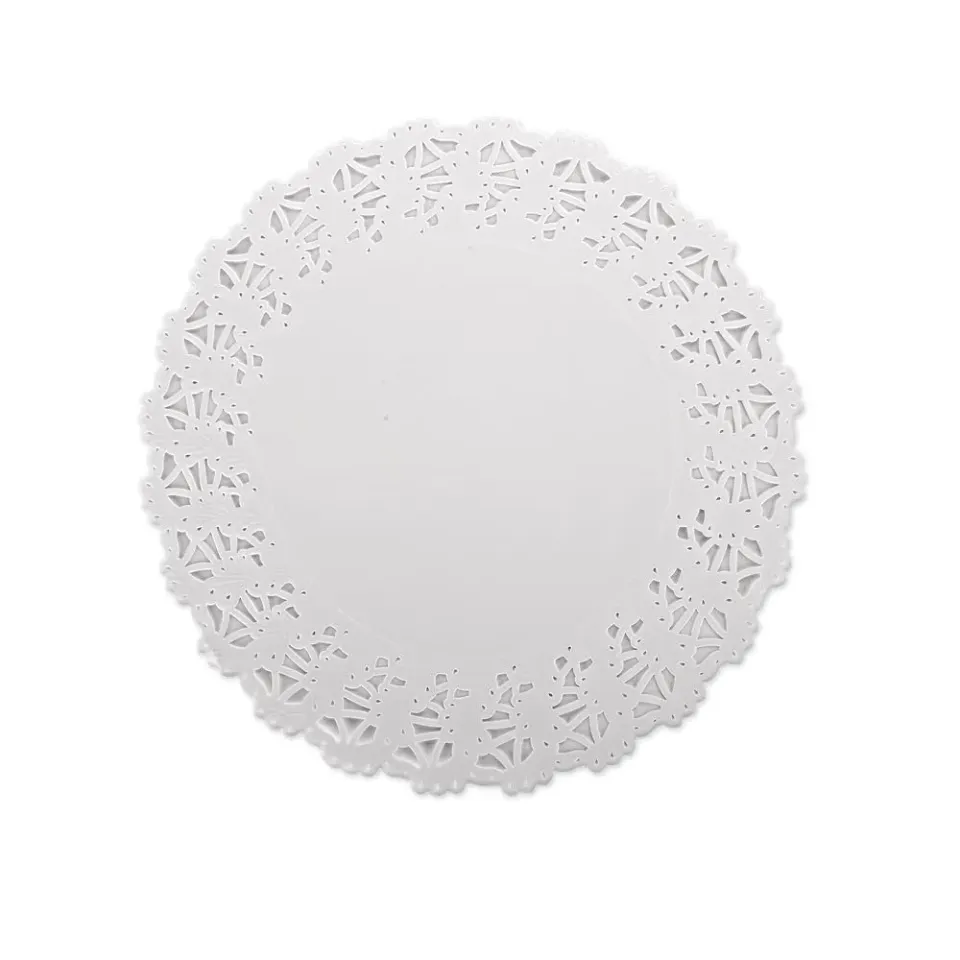 Hygostar Tortenspitzen rund Ø 13 cm hochweiß 2000 Stück Papier