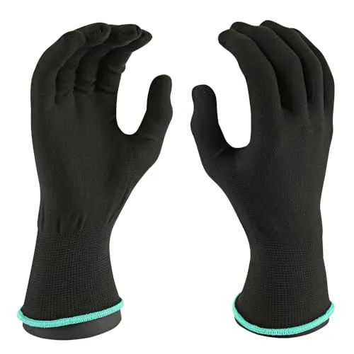 Hygostar Allfood Feinstrickhandschuhe Schwarz 9/L 24 Stück Nylon